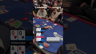 THREE WAY ALLIN in the ESPT Main Event eptbarcelona pokernews [upl. by Yrrot]