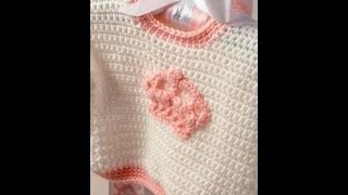 How to Crochet Little princess sweater  video one [upl. by Kella]