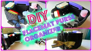 DIY Placemat Purse Organizer [upl. by Karlow]