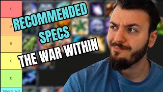 RECOMMENDED SPECS TIER LIST THE WAR WITHIN [upl. by Galloway]