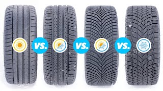 Michelin Pilot Sport 4S vs PIlot Sport AllSeason 4 vs CrossClimate 2 vs XIce Snow Tested and Rated [upl. by Adlee780]