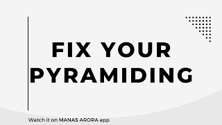 Fix your pyramiding [upl. by Nwahsud]