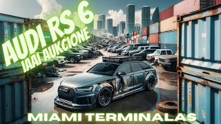 Audi RS6 radau MIAMI NORTH IAAI aukcione  taip pat rodau Jusu pirkinius Miami [upl. by Paff]