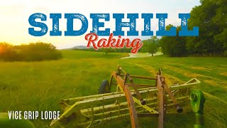 New Holland RollaBar Rake DIY Repair and Sketchy Tennessee Hills Raking [upl. by Sawyer439]