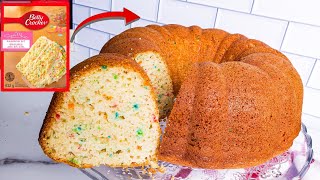 How to Make Cake Mix Box Taste Homemade or Bakery Cake  Doctored Cake Mix Recipe [upl. by Sad]