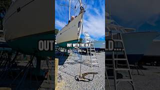 New anchor chain  boatyard chesapeakebay sailboat liveaboard [upl. by Kreit]