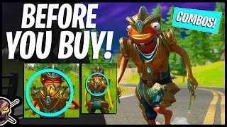 The NEW ATLANTEAN FISHSTICK Skin  Gameplay  Combos Before You Buy Fortnite Battle Royale [upl. by Iridis461]