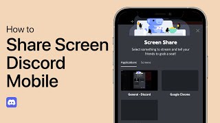 How To Share Screen on Discord Mobile  Tutorial [upl. by Anissa]