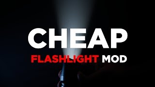 Cheap Flashlight Mod Tutorial [upl. by Ahsiele418]