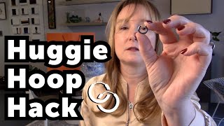 Huggie Hoop Hack  How to Remove Huggie Earrings [upl. by Sherl9]