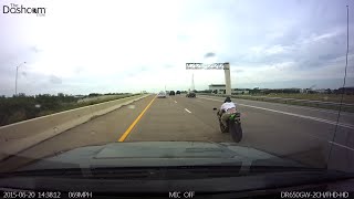 Biker High Speed Flyby Caught on Dashcam [upl. by Violante918]