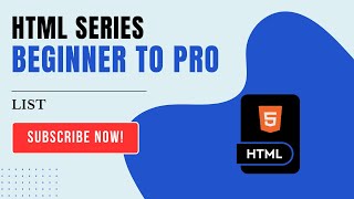 Mastering HTML Lists Unordered Ordered and Definition Lists Explained  HTML BEGINNER TO PRO 4 [upl. by Calvano]