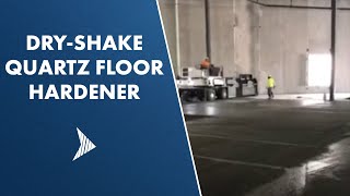 Dryshake Quartz Floor Hardener Application  Concrete Floors [upl. by Kannry957]