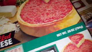 Edwards Stuffed Cheese Deep Dish Pizza Review [upl. by Nylirek]