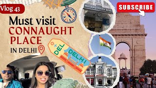 Connaught place delhi vlog  Places to visit in connaught place delhi CP [upl. by Ainoyek]