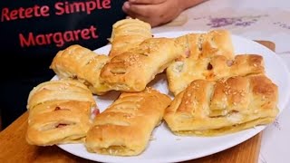 Pateuri din Foietaj cu brânză și salam‼️💔‼️food celloworld videos viralreels video recipe [upl. by Docia764]