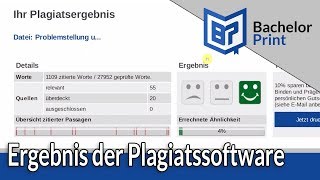 PLAGIATSSOFTWARE  Erklärung des Plagiatsreports [upl. by Adda]