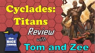 Cyclades Titans Review  with Tom vasel and Zee Garcia [upl. by Ellingston]