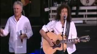 Queen  Imagine tribute to Lennon live [upl. by Albarran]