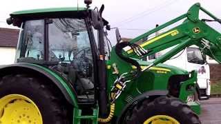 John Deere 5100R cw JD 583 loader [upl. by Enaillil449]