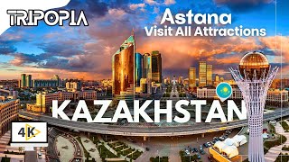 Kazakhstan Astana City Tour 4K All Top Places to Visit in Astana Kazakhstan [upl. by Waverly679]