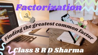 Factorization class 8 R D Sharma exercise 71bhartijaiswal2895 aao hindi sikhen [upl. by Piers]