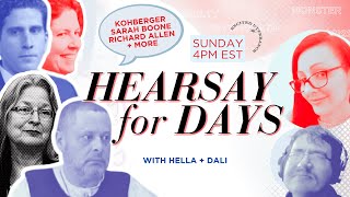 Hearsay for Days LIVE  RichardAllen ⛓️  BryanKohberger 🧑‍🎓  SarahBoone 🧳  more Sun 4pm ET [upl. by Ku566]