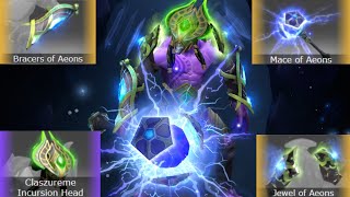 Faceless Void Mix Set Mace of Aeons  Bracers of Aeons  Claszureme Incursion Head [upl. by Otrebilif190]