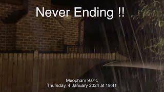 Never Ending Rain in Meopham  Thu 04Jan24 [upl. by Nenad]