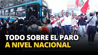 Cierran MERCADOS y MARCHAN en el PRIMER DÍA del PARO de TRANSPORTISTAS en Lima  LR [upl. by Bruckner]