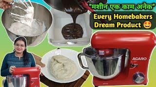 How To Use Stand Mixer  Unboxing amp Review AGARO Supreme Stand Mixer  Best Stand Mixer 2024 [upl. by Ellynad881]