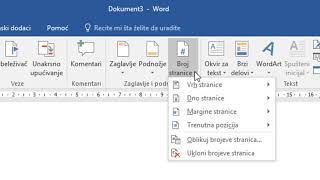 Numerisanje od zeljene stranice u Wordu [upl. by Mildred]
