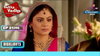 Anandi को Jagdish के फैसले के लिए दोषी ठहराया गया  Balika Vadhu  बालिका वधू  Highlight  Ep 1398 [upl. by Matheny970]