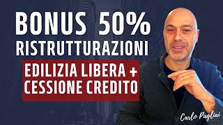 Bonus Ristrutturazione 50 accesso allo Sconto in fattura o Cessione del Credito [upl. by Malena]