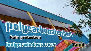 polycarbonate sheet window coveringsRain protection sheetsambdreammaker5482 [upl. by Nnylatsirk]