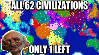 Conquering All 62 Nations on the Earth in Civ 6  Deity Challenge [upl. by Svensen343]