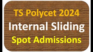 polytechnic spot admission 2024 ts polycet spot admission 2024 ts polycet internal sliding 2024 [upl. by Amarillas786]