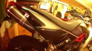 Aprilia Dorsoduro 750 Roads Italia Cans Baffles out [upl. by Vitkun]