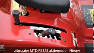 zitmaaier MTD RE125 aktiemodel Nieuw [upl. by Eadie]