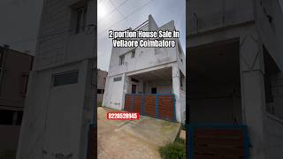 New Building 2portion House Sale In Vellalore Coimbatore coimbatorerealestate houseforsale [upl. by Borlase]