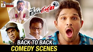 Race Gurram Telugu Movie  Back to Back Comedy Scenes  Allu Arjun  Shruti Haasan  Telugu Cinema [upl. by Netsriik]