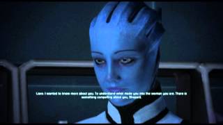 Mass Effect 1 Liara is attracted to Shepard romance [upl. by Miculek]