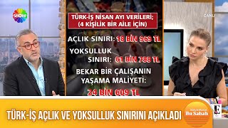 Türkİş açlık sınırı 19 bin TLye yoksulluk sınırı 62 bin TLye dayandı [upl. by Sugirdor]