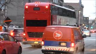 Buses leaving CUTA TransExpo 2015 Montréal [upl. by Einnej]