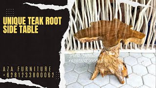 Unique Teak Root Side Table for Your Home Decoration  Wooden Furniture [upl. by Jake]