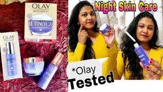 OLAY Regenerist Retinol 24 Serum amp Night Cream Review [upl. by Enymzaj307]