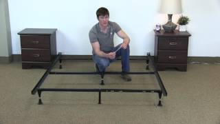 How to Assemble a Queen Bed Frame Steel Malouf Frame [upl. by Tomasz]