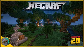 EU CONSTRUI UM BOSQUE NO MINECRAFT100000 blocos  Hardcore 20  Minecraft 121 [upl. by Bridges]