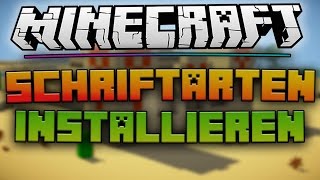 Minecraft SCHRIFTARTEN auf dem PC INSTALLIEREN • Für zb Thumbnails etc  FullHD [upl. by Eraste724]