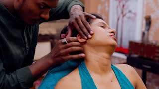 Relaxing Ear Wax Cleaning and Massage ASMR Indian Massage [upl. by Ettevol501]